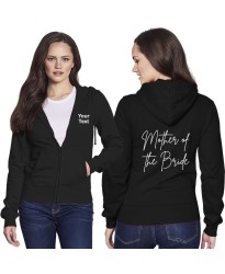 Mother Of The Bride Parental Pride Wedding Celebration Printed Adult Unisex Hooded Sweatshirt